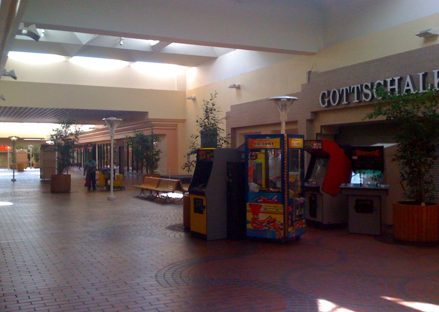 Palm Springs Mall lonely videogames and hallway  hardware store palm springs